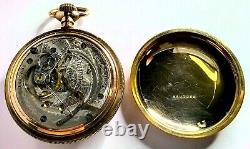 G/PLATED, S/CASED HAMILTON, GR924, 18s 17Js OPEN FACED POCKET WATCH, FWO