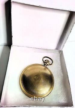 G/PLATED, S/CASED HAMILTON, GR924, 18s 17Js OPEN FACED POCKET WATCH, FWO