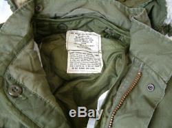 Genuine US Army M65 Fishtail Parka Jacket with Hood + Inner Liner Grade 1