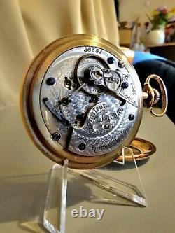 Gold Filled Hamilton Pocket Watch Grade 930 18s 16j Working And Keeps Time