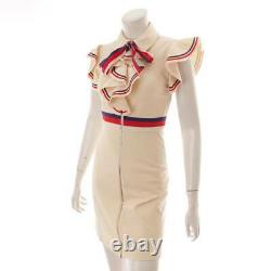 Gucci 17AW Sleeve Web Stretch Jersey Dress 467507 Beige Size XS Grade AB Used