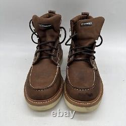 Hawx Grade WULM-3 Mens Brown Leather Lace Up Soft Toe Work Boots Size 10.5 D