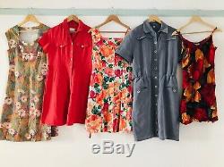 Job Lot #A 60 x 70s 80s 90s Summer Dresses Floral Check Stripe Prints Grade A