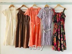 Job Lot #A 60 x 70s 80s 90s Summer Dresses Floral Check Stripe Prints Grade A