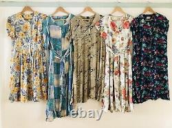 Job Lot #B 60 x 90s Vintage Hippy Floral Check Maxi Mini Summer Dresses Grade A