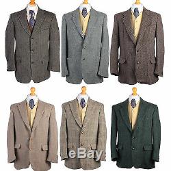 Job Lot Vintage Harris Tweed Jackets Wholesale X10 Pieces Grade A