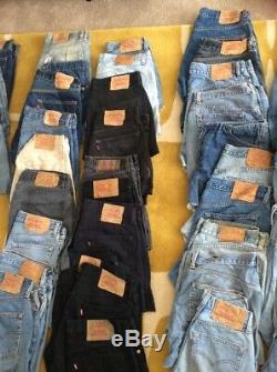 Job Lot Vintage Levis Shorts Grade B Wholesale X20 Pieces Joblot Resell 32-36