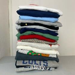 Joblot wholesale 20 x vintage sweatshirt kitch sports american mainly grade a
