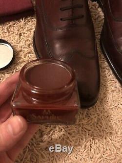 Loake Export Grade Warminster In Soft Calf Burgundy Leather (Size 9 UK F Fit)
