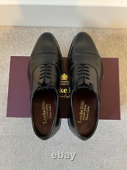 Loake Hanover Cap Toe Oxford Black UK7.5'Export Grade' RRP £399