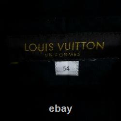 Louis Vuitton Men's L33 W38 Black Grade A Wool Straight Vintage Trouser L33 W38