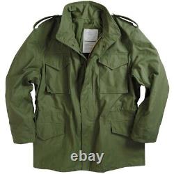 M65 Made in USA COMBAT JACKET Parka Field Coat Olive Drab Green Brass Zipper G1