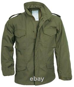 M65 Made in USA COMBAT JACKET Parka Field Coat Olive Drab Green Brass Zipper G1