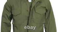M65 Made in USA COMBAT JACKET Parka Field Coat Olive Drab Green Brass Zipper G1