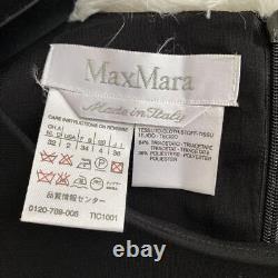 Maxmara Highest Grade White Tag Black Dress Knee Length Sleeveless 36
