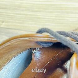 Men's Brown Vintage Leather Church's Custom Grade Brogue Shoes Size UK 9.5 F
