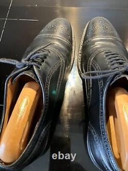 Men's CHURCH'S Custom Grade Black Leather Brogue Shoes'Burstock' UK 7