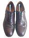 Men's Church's Custom Grade Burgundy Leather Brogue Shoes Made In England Uk 11
