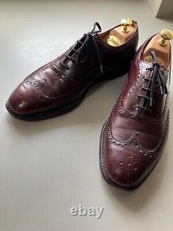 Men's CHURCHS Brown Leather Custom Grade Brogue Oxford Shoes. UK 9/EU 43