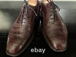 Men's CHURCHS Brown Leather Custom Grade Brogue Oxford Shoes. UK 9/EU 43