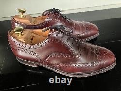Men's CHURCHS Brown Leather Custom Grade Brogue Oxford Shoes. UK 9/EU 43