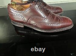 Men's CHURCHS Brown Leather Custom Grade Brogue Oxford Shoes. UK 9/EU 43