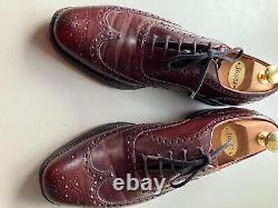 Men's CHURCHS Brown Leather Custom Grade Brogue Oxford Shoes. UK 9/EU 43