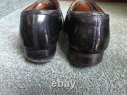 Men's Church's Black Leather Semi Brogue style shoes size 10 custom grade