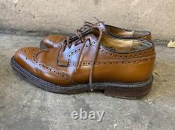Men's Church's Custom Grade Grafton Shoes Brown Leather Brogue UK 8