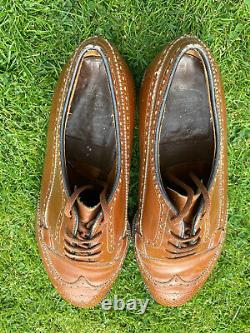 Men's Church's Custom Grade Grafton Shoes Brown Leather Brogue UK 9.0 F See Pics