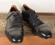 Men's Vintage Churchs Shoes 90 F Black Diplomat Semi Brogue Custom Grade
