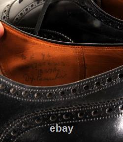 Men's Vintage Churchs shoes 90 F Black Diplomat Semi Brogue Custom Grade