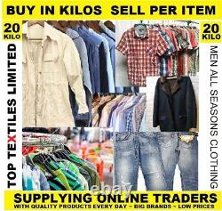 Men's used clothing all seasons grade A become a reseller and make big profits