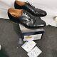 Mens Church's Brogues Black Bookbinder Leather Size 11.5 F Custom Grade Legate