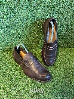 Mens CHURCH'S Pembrey Custom Grade Loafer SHOES UK 7.5 75G Brown Made in ENGLAND