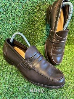 Mens CHURCH'S Pembrey Custom Grade Loafer SHOES UK 7.5 75G Brown Made in ENGLAND