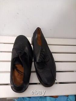 Mens TRADITIONAL GRADE Brogues Shoes Office Smart Dress Shoe Size 9 Black