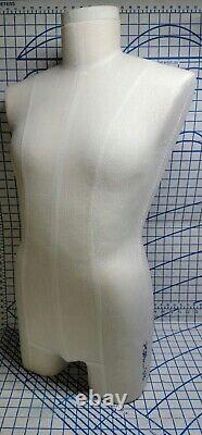 PGM Industry Grade Mature Men Half Body Dress Form without base PLUS 38