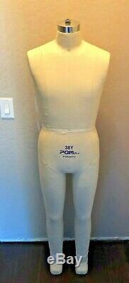 PGM Industry Grade Young Men Full Body Dress Form 36Y w stand