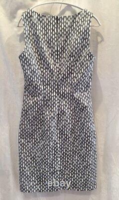 Peserico Italy 8/10 Grey-Blue Lined Stretch Cotton Classic Dress Vent FAB