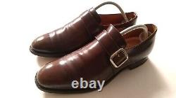 Pre-Prada Church's Westbury Custom Grade Brown Leather Monk Strap UK85 F 73 Last