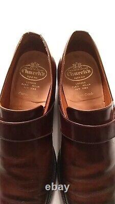 Pre-Prada Church's Westbury Custom Grade Brown Leather Monk Strap UK85 F 73 Last