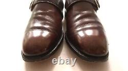 Pre-Prada Church's Westbury Custom Grade Brown Leather Monk Strap UK85 F 73 Last