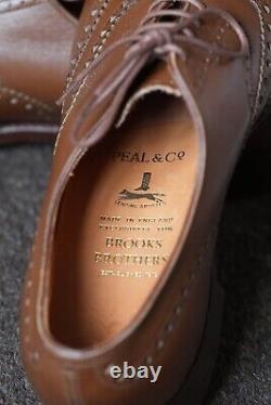 RARE Basically New Bespoke Peal & Co Brogues UK 8-8.5 Narrow Museum Grade