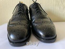 REDUCED CHURCH'S custom grade men's black leather Oxford brogues, UK 8, LOVELY
