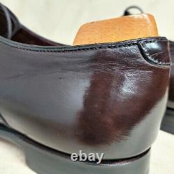 RRP £580 Crockett Jones HAND GRADE UK 8 Dark Brown Oxford Mens Shoes