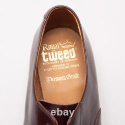 Royal Tweed by Cheaney Shoes UK8 Wine Calf Premium Grade Oxford