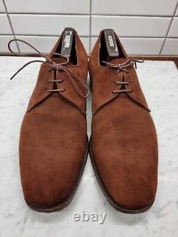 Stunning Church's Custom Grade Real Cape Buck Leather Shoe Size 10.5 Suede