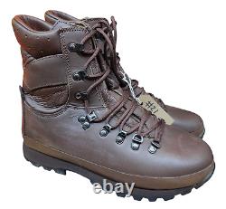 Super Grade Altberg Brown Leather Vibram Sole British Combat Boots Size 8M #21