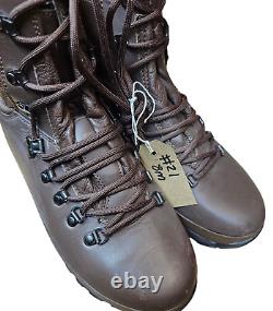 Super Grade Altberg Brown Leather Vibram Sole British Combat Boots Size 8M #21